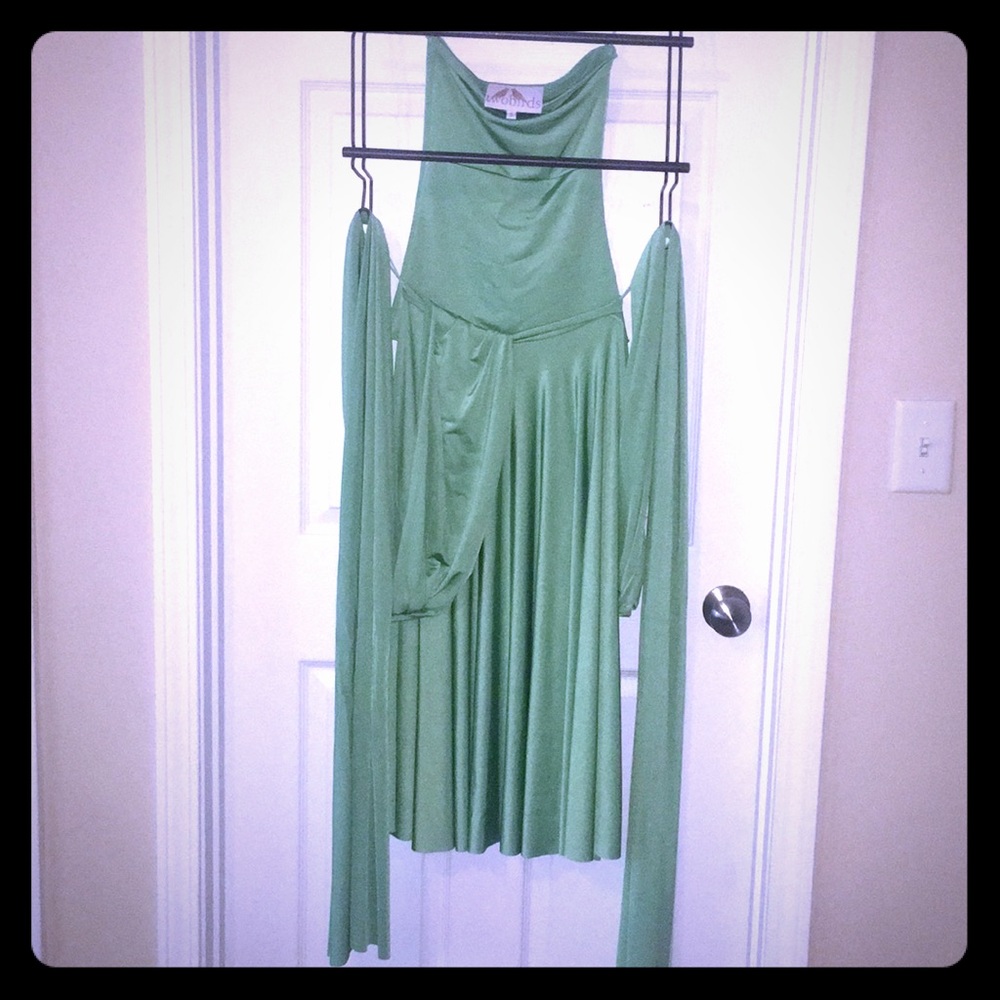 Two Birds Infinity Dress, Lime Green!